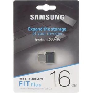 فلش مموری سامسونگ مدل FIT Plus USB 3.1 ظرفیت 16 گیگابایت با گارانتی