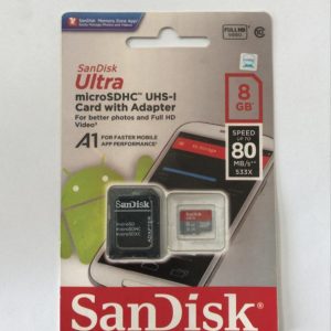 کارت حافظه سن دیسک ظرفیت 8 گیگابایت با گارانتی