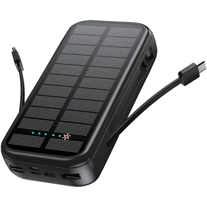 پاوربانک با باتری خورشیدی گرین لاین PD20W SOLAR 2 POWER BANK 20000mAh