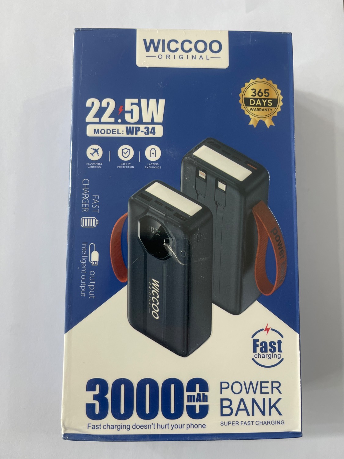 پاوربانکPowerbank 30000 wiccoo Model wp-34
