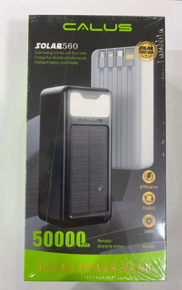 پاوربانک کالوس مدل solar560 ظرفیت 50000 میلی آمپر ساعت