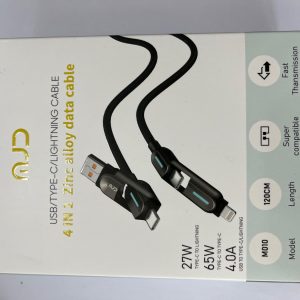 کابل ۴کاره دیتادار فست شارژ برند mjd مدل m010