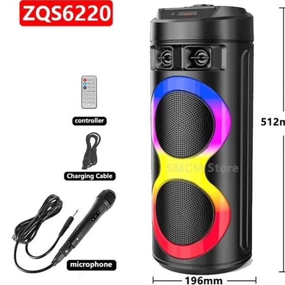 اسپیکر بلوتوثی مدل ZQS 6220 6.5