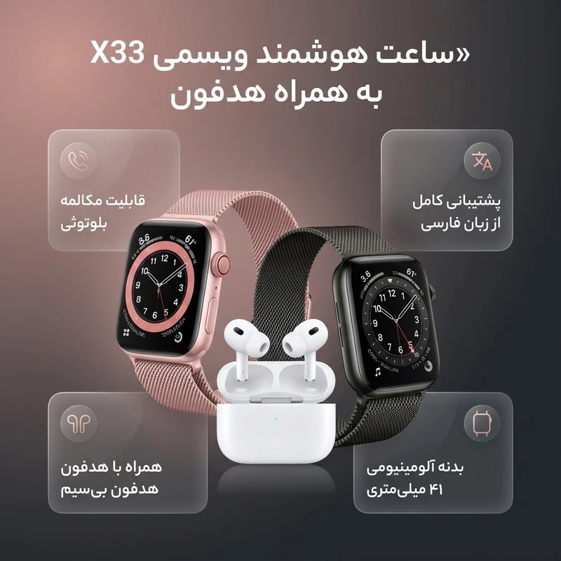 ساعت هوشمند Wisme ویسمی مدل X33 MINI