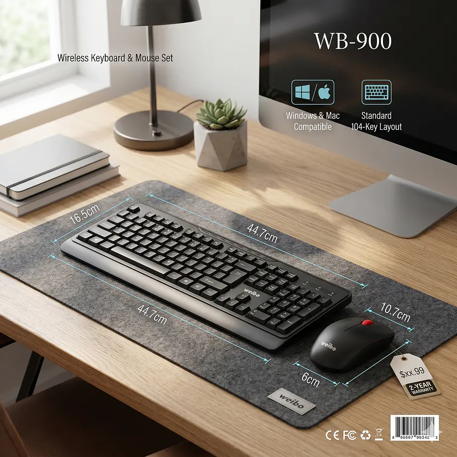 کیبورد ویب مدل weib WB-900